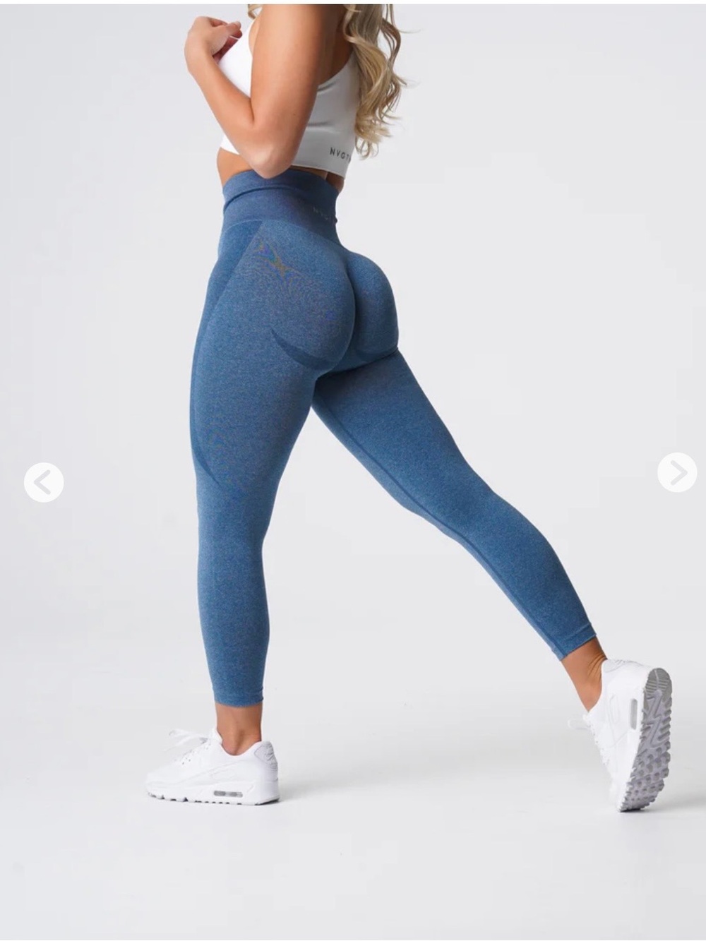 NVGTN Seamless Contour Leggings in slate blue